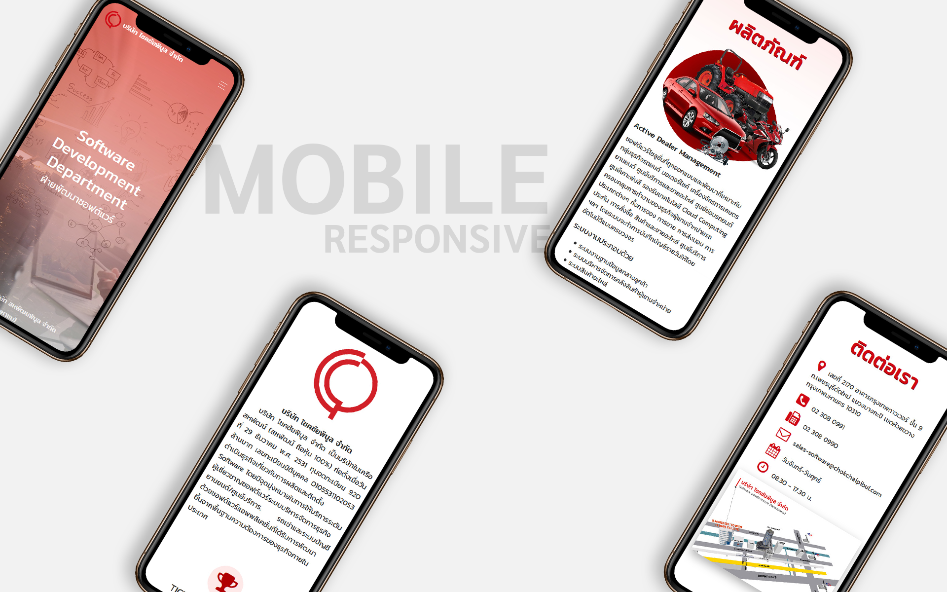 website responsive Chokchaipibul Co., Ltd.